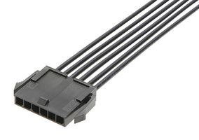 MOLEX 214752-2101 Cable Assembly, Micro-Fit 3.0 Plug to Micro-Fit 3.0 Plug, 10 Ways, 3 mm, 1 Row, 150 mm, 5.9 "
